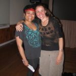 Belinda Thurston and Seane Corn at the Yoga Sevice Council 2012.