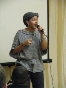 Lyric Lee, performing "You Will" at Just B Yoga in 2011.